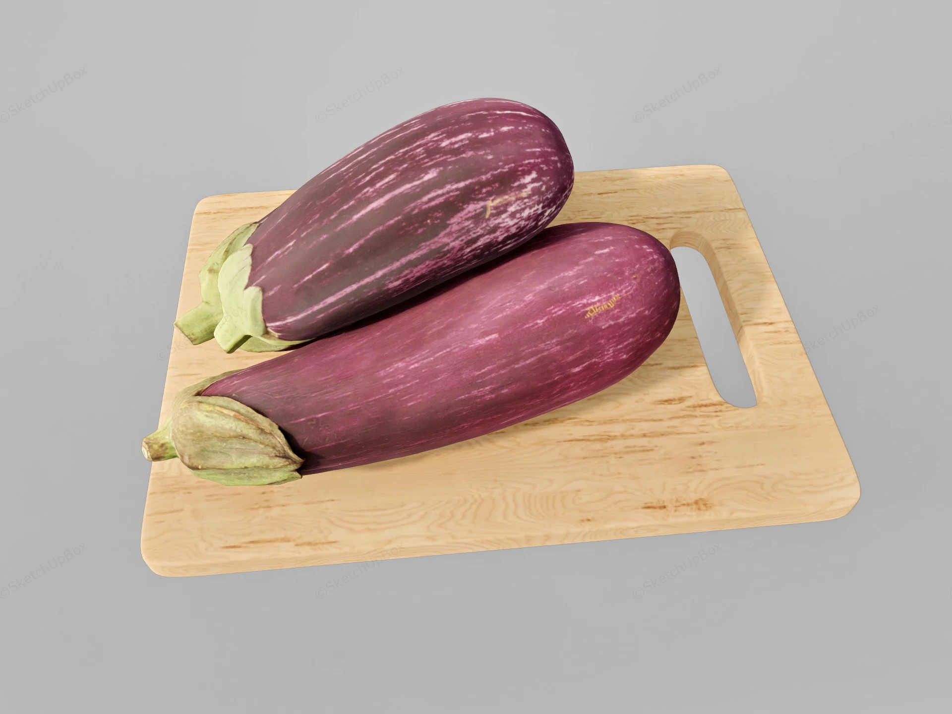Eggplant Fruit sketchup model preview - SketchupBox