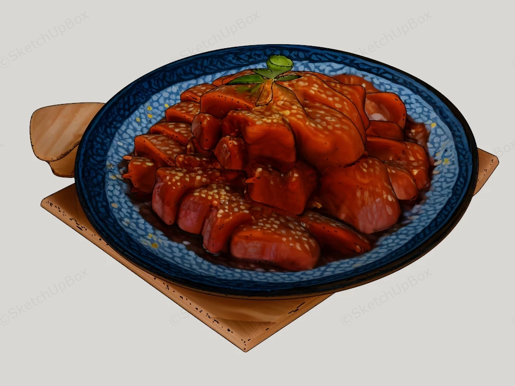 Plate Of Meat sketchup model preview - SketchupBox
