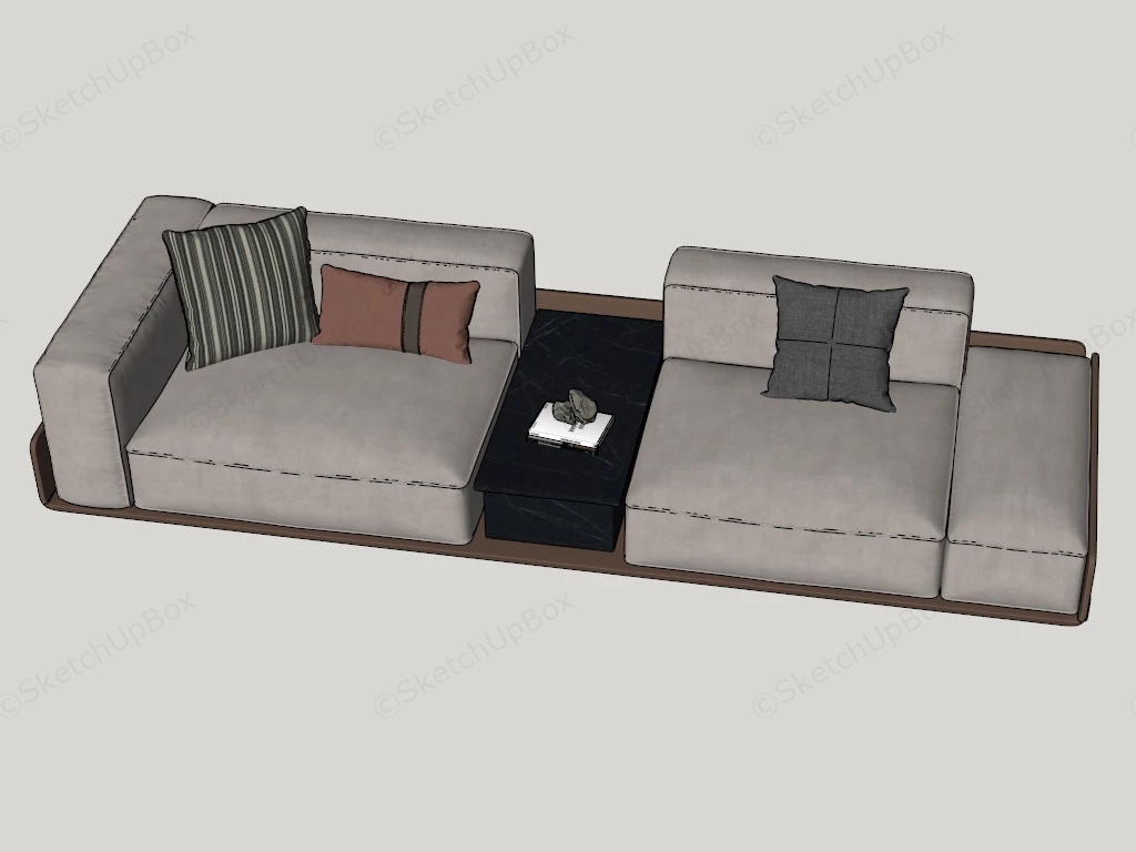 Luxury Lounge Sofa sketchup model preview - SketchupBox