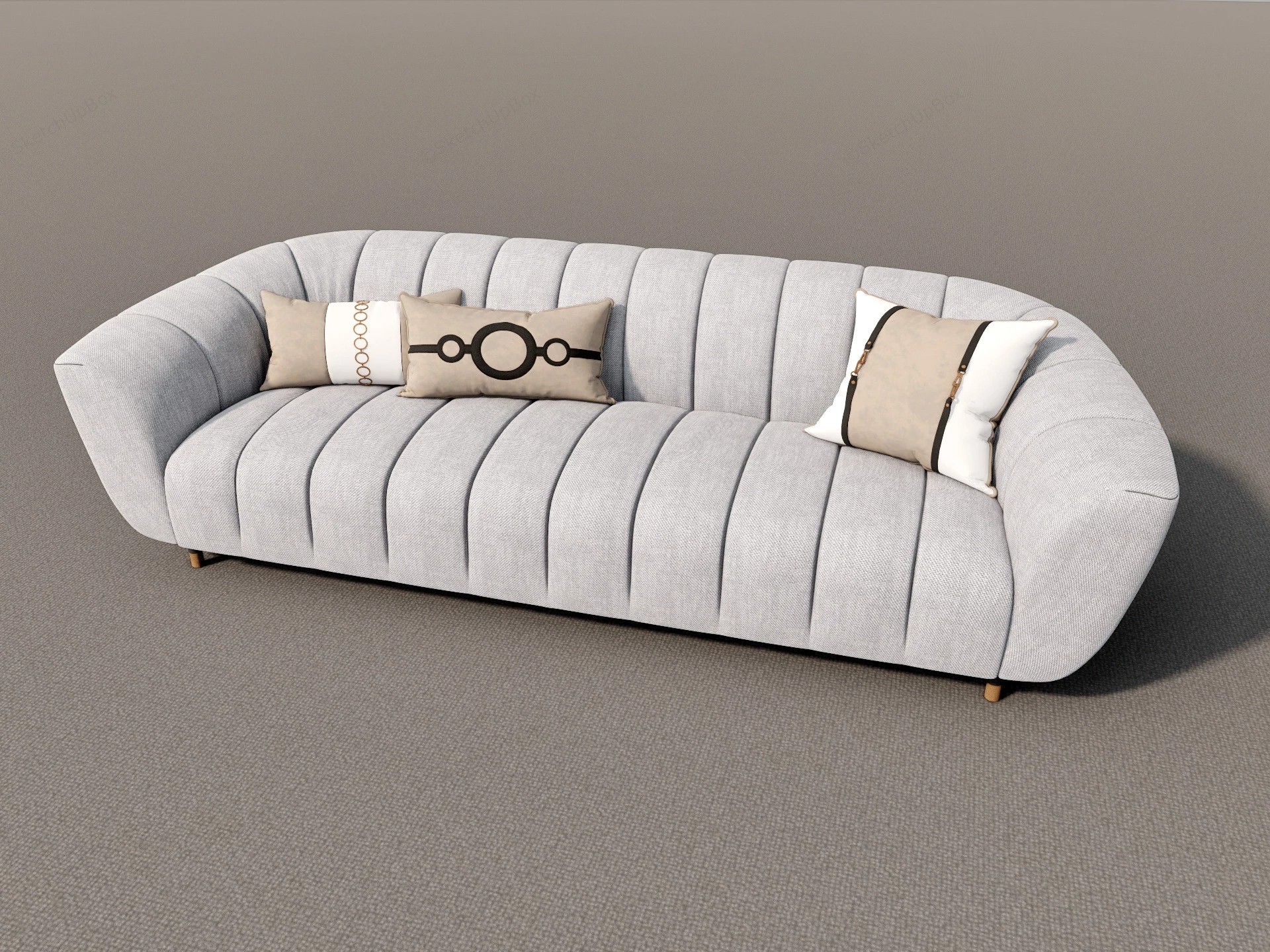Modern Couch Design sketchup model preview - SketchupBox