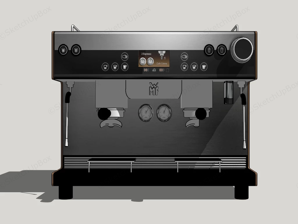 Automatic Espresso Machine sketchup model preview - SketchupBox