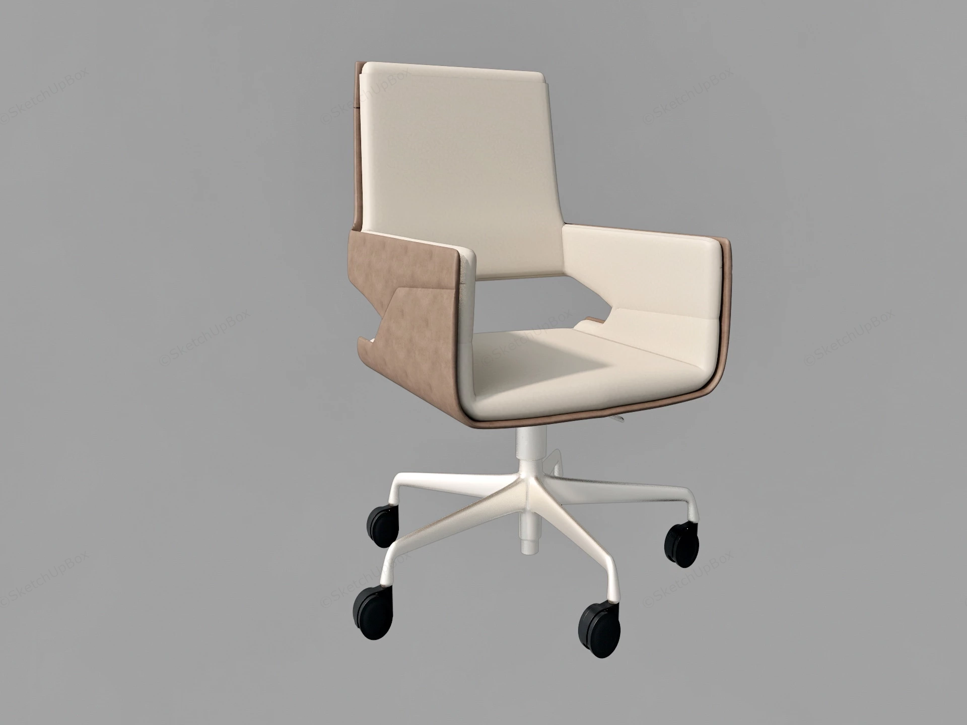 Modern Leather Office Chair sketchup model preview - SketchupBox