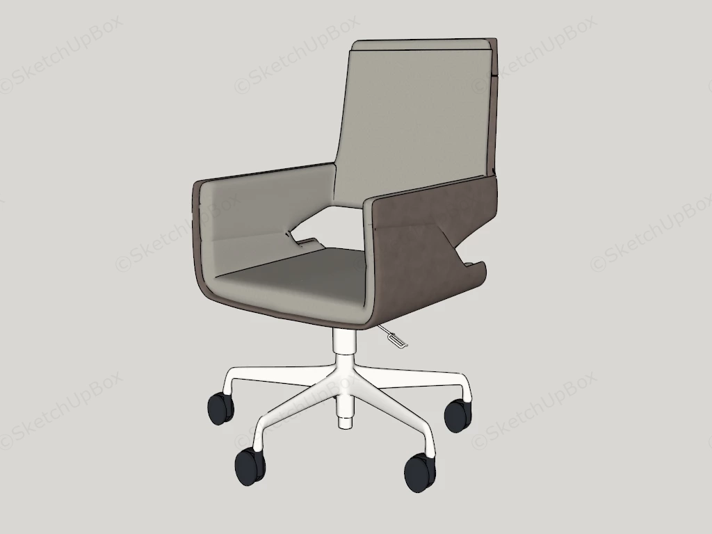 Modern Leather Office Chair sketchup model preview - SketchupBox