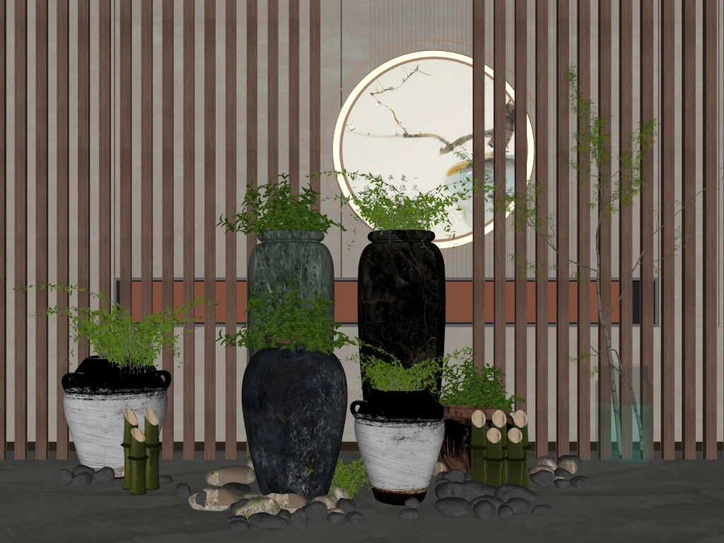 Indoor Container Garden sketchup model preview - SketchupBox