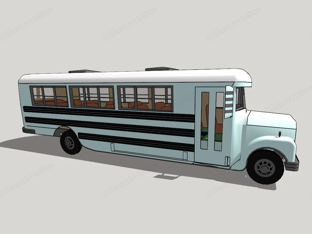 Rockstar School Bus sketchup model preview - SketchupBox