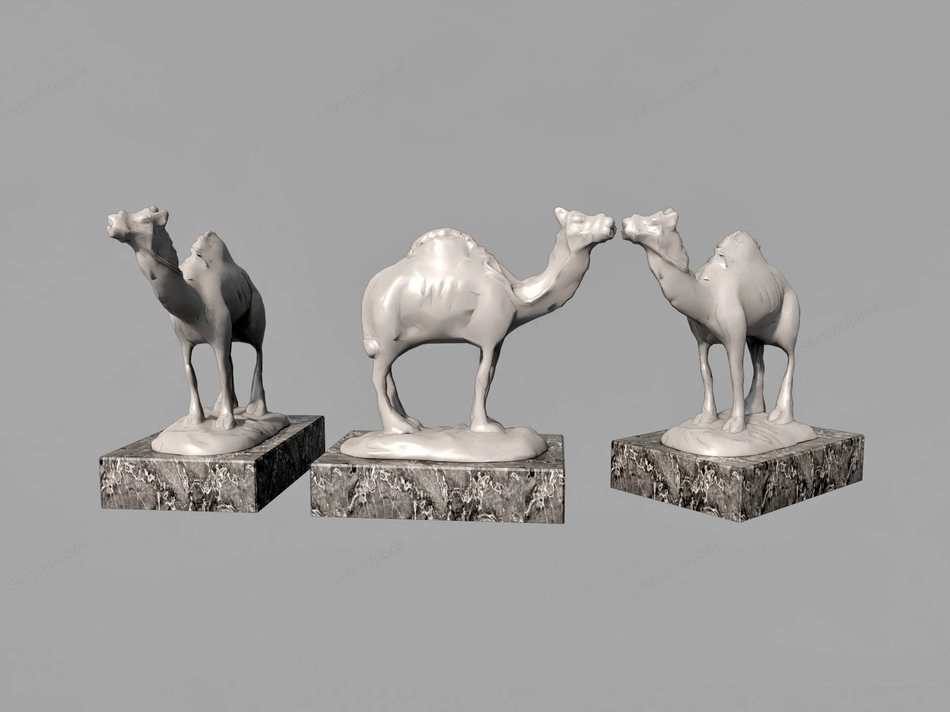 Decorative Camel Statues sketchup model preview - SketchupBox