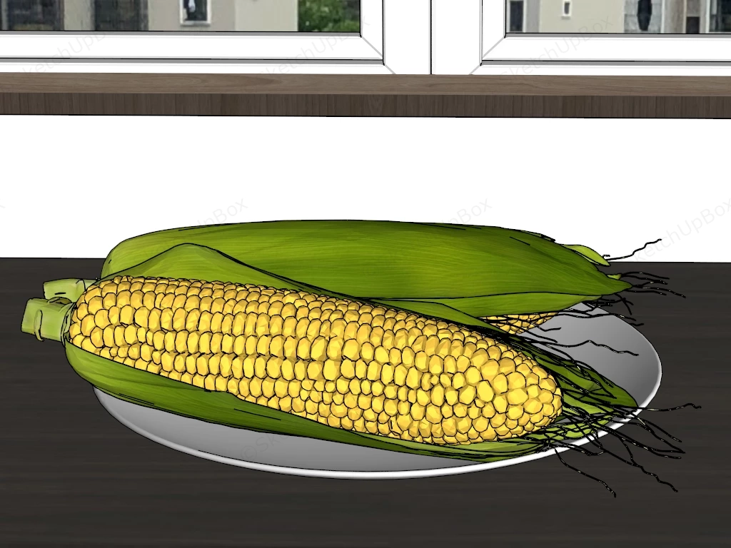 Fresh Corn sketchup model preview - SketchupBox
