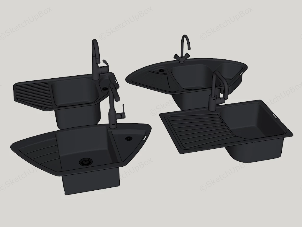 Modern Kitchen Sink Designs sketchup model preview - SketchupBox