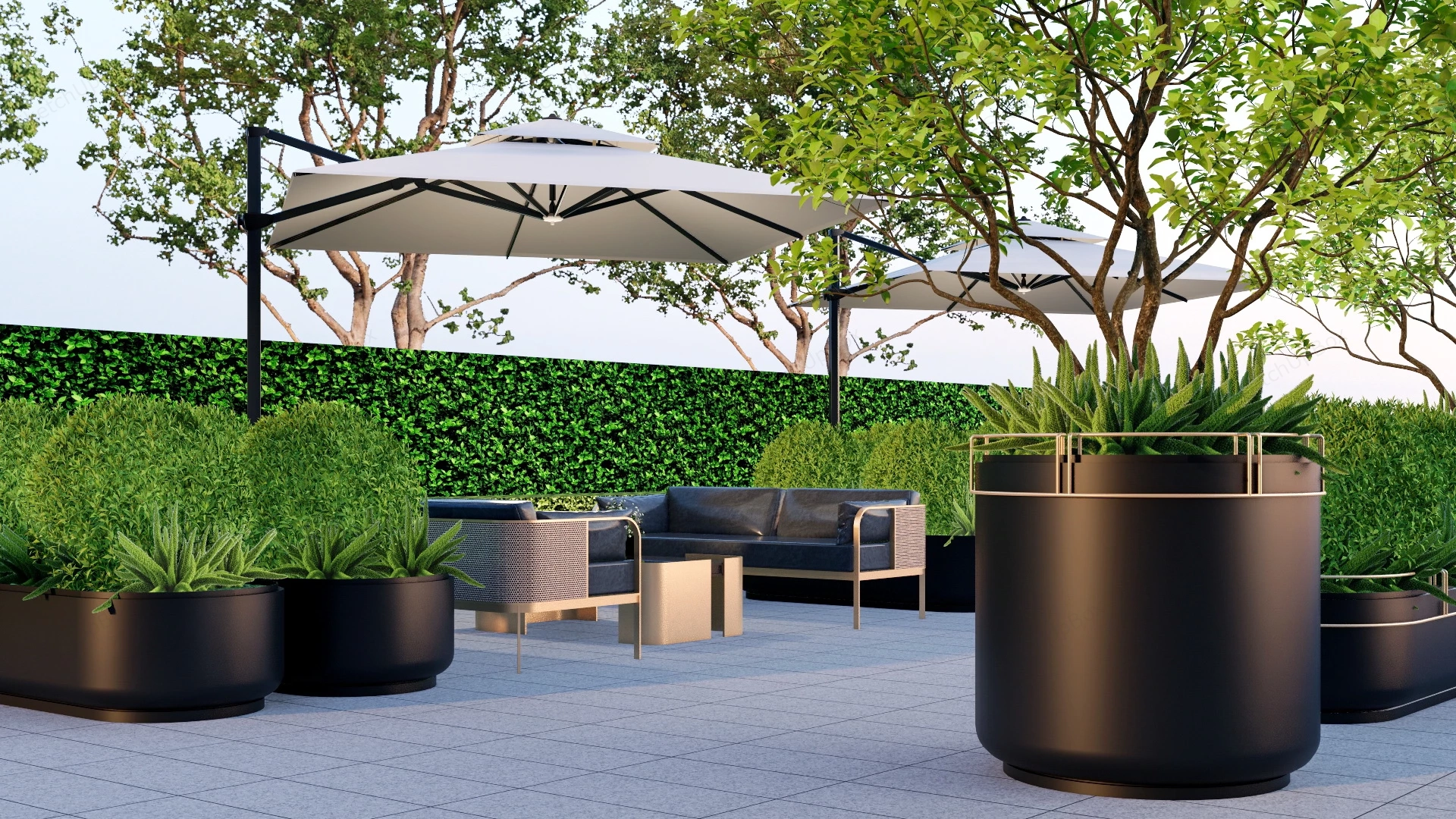 Coffee Shop Patio Ideas sketchup model preview - SketchupBox