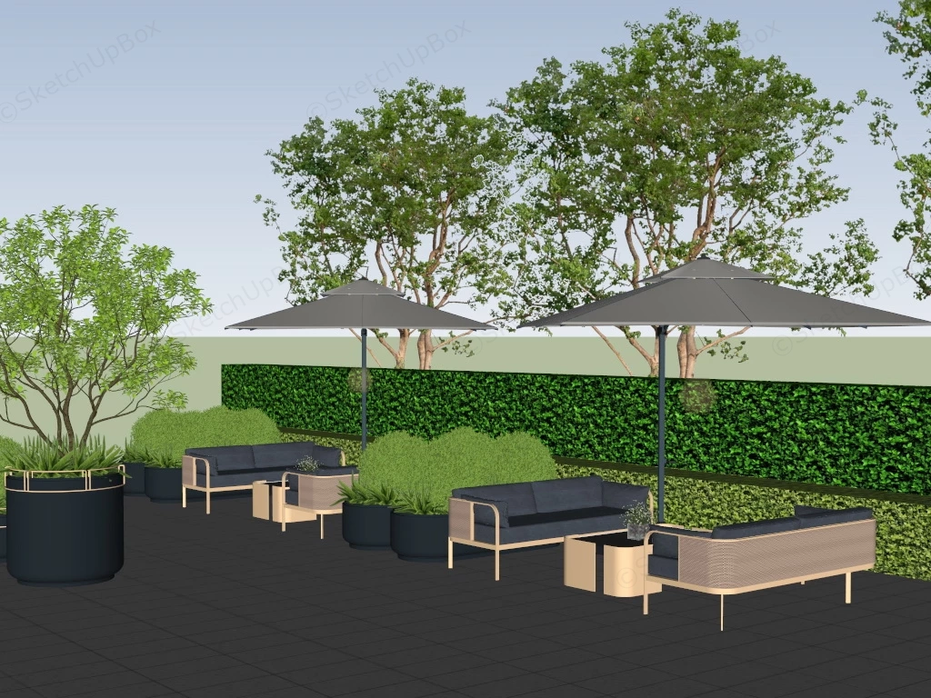 Coffee Shop Patio Ideas sketchup model preview - SketchupBox