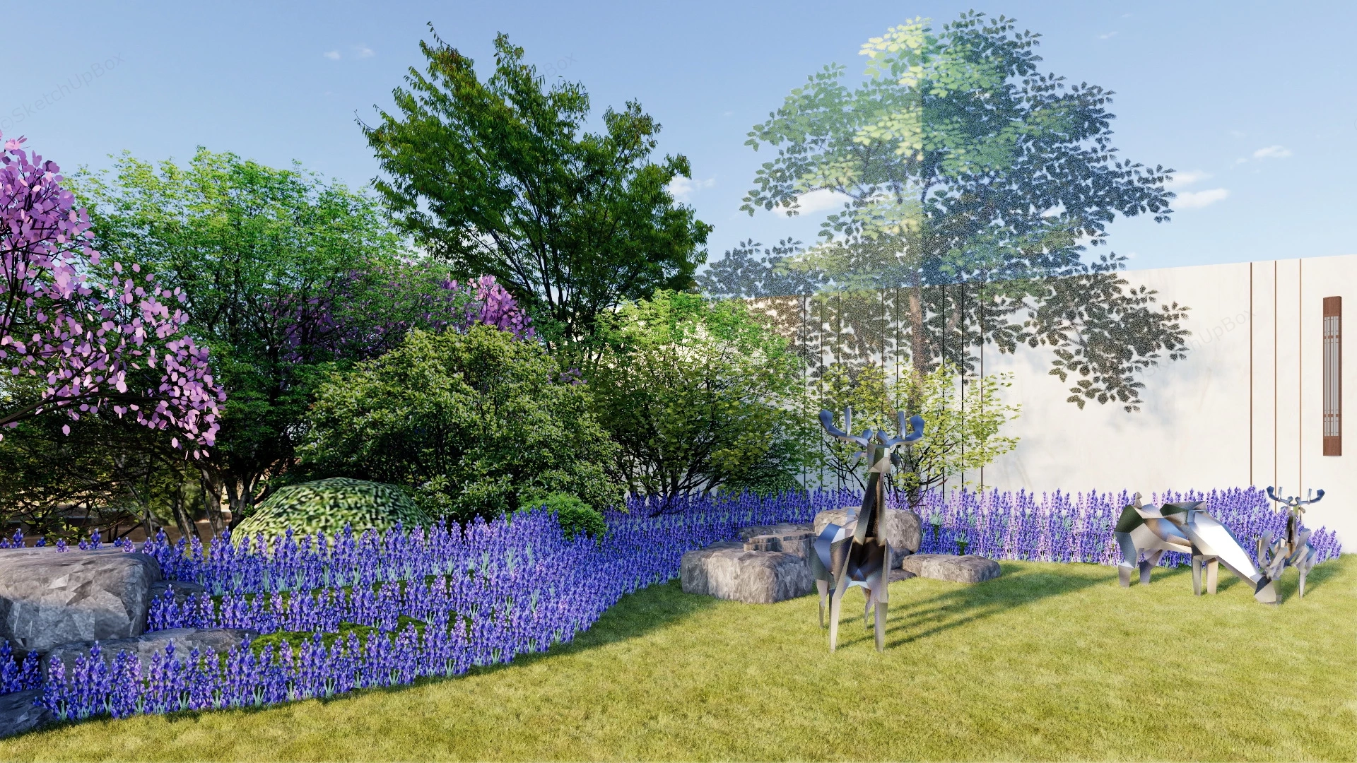 Plant Based Garden Border Ideas sketchup model preview - SketchupBox