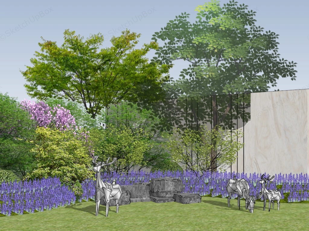 Plant Based Garden Border Ideas sketchup model preview - SketchupBox