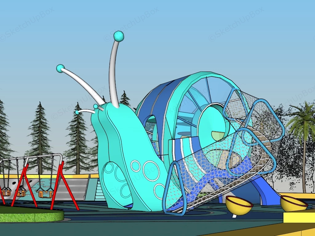 Outdoor Preschool Playground Ideas sketchup model preview - SketchupBox