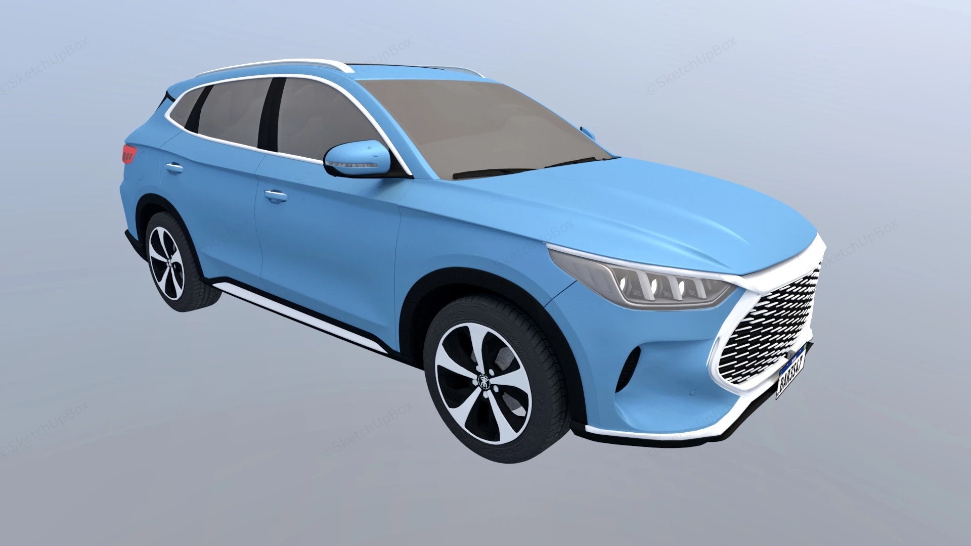 BYD Song Plus sketchup model preview - SketchupBox