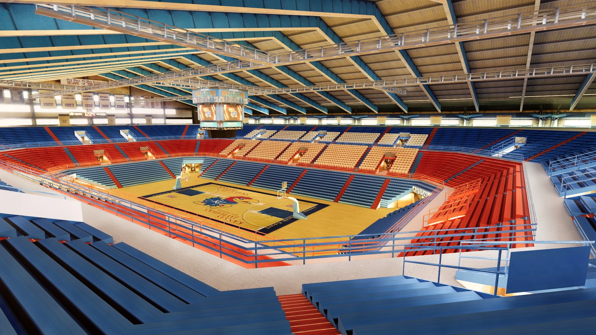 NBA Arena Court sketchup model preview - SketchupBox
