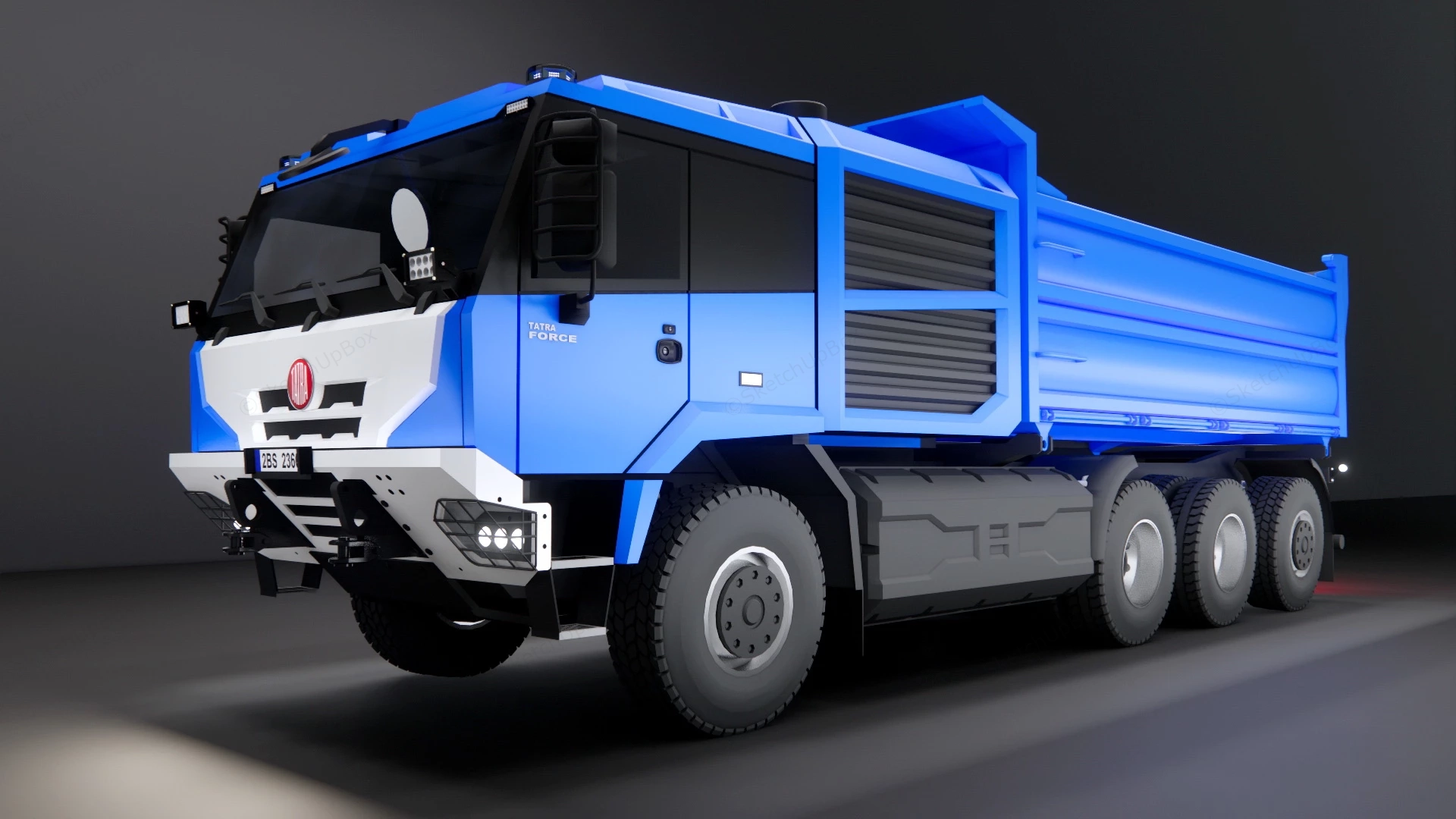 Tatra Force 8x8 Truck sketchup model preview - SketchupBox