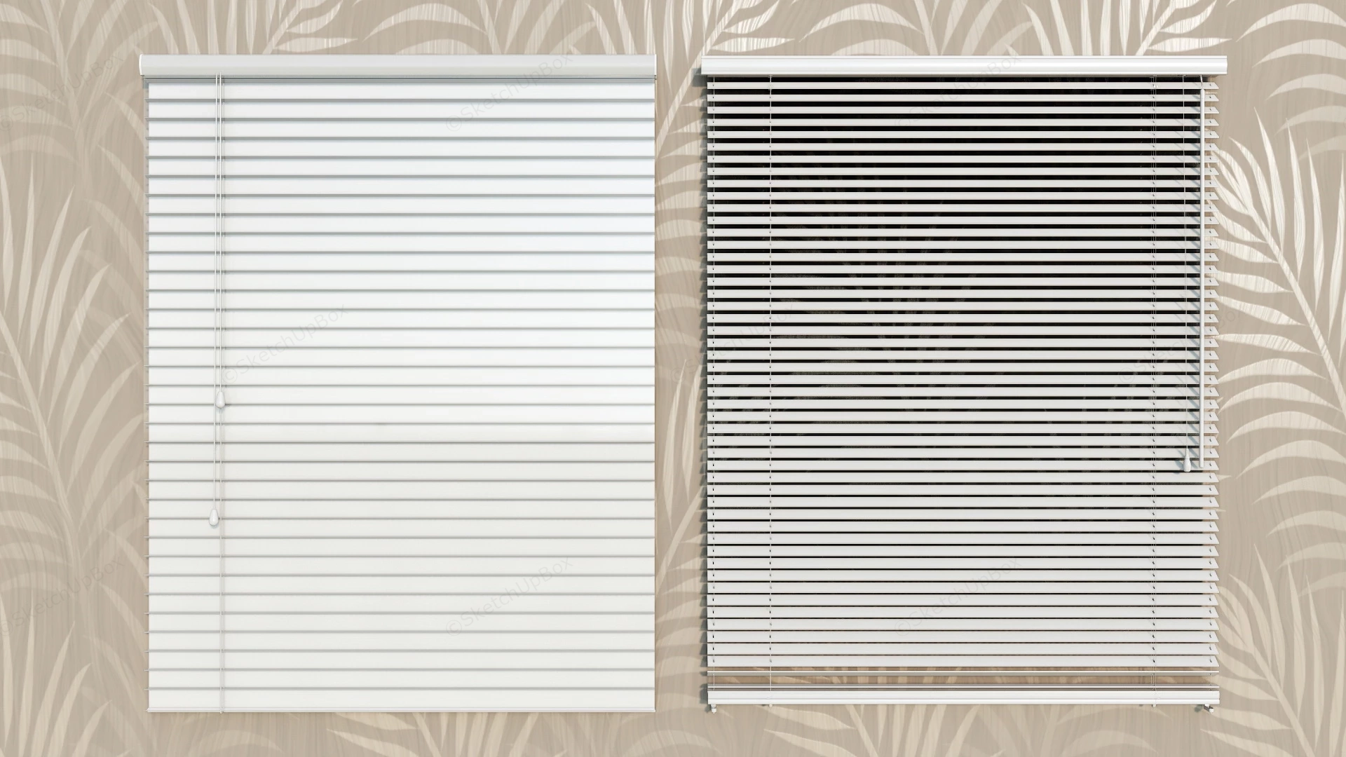 Room Darkening Venetian Blinds sketchup model preview - SketchupBox