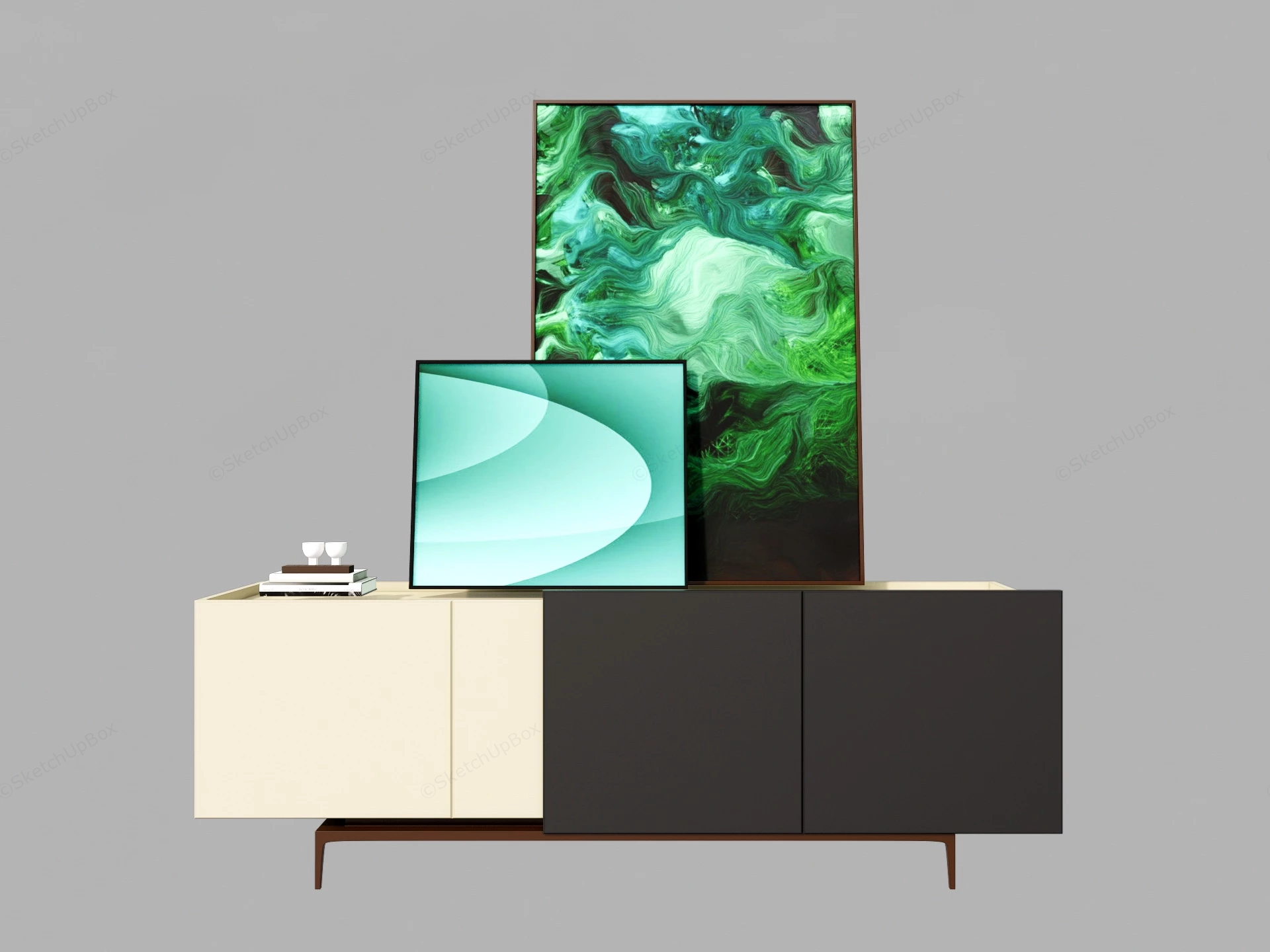 Living Room Accent Cabinet sketchup model preview - SketchupBox