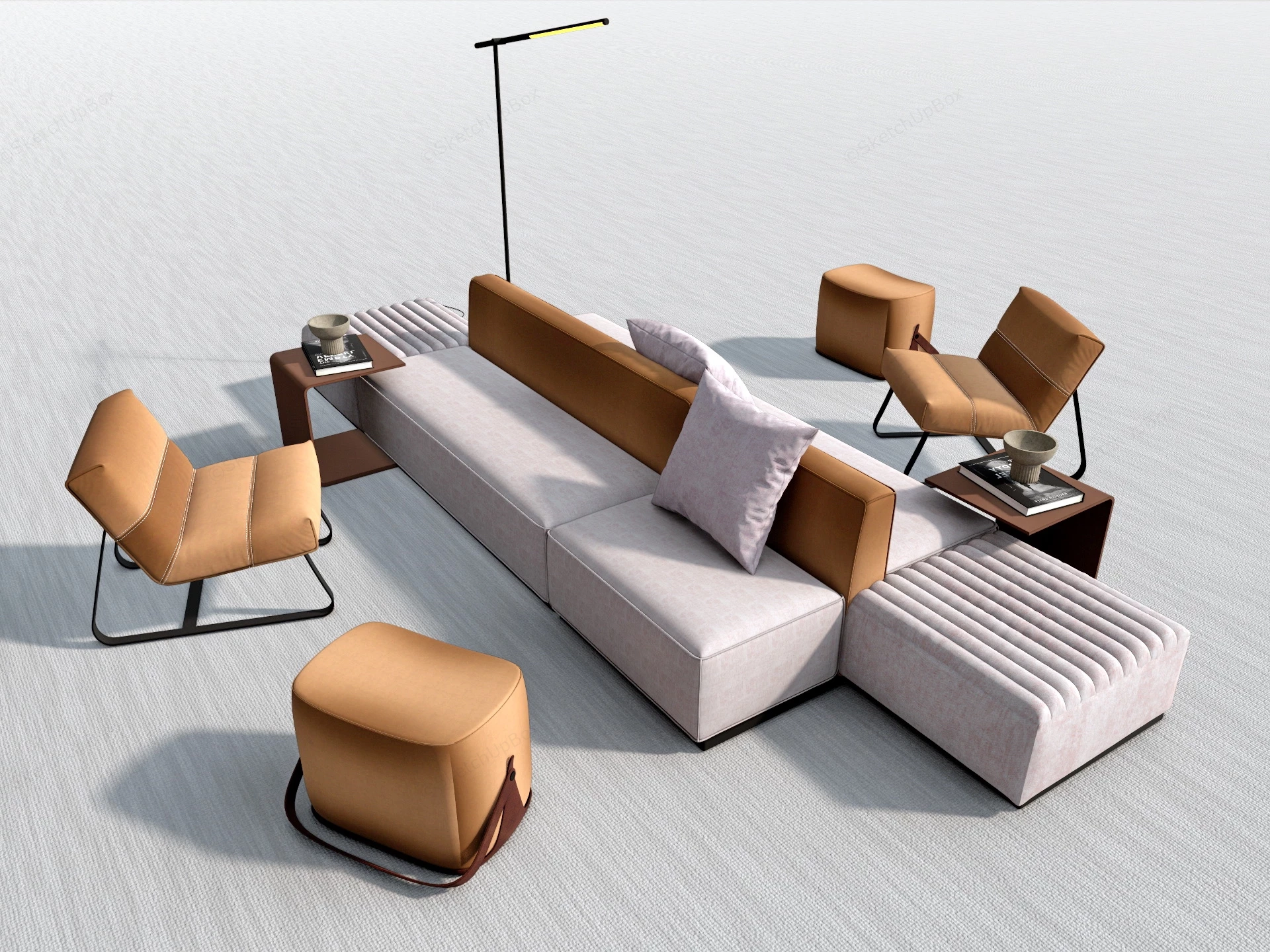 Office Lounge Furniture sketchup model preview - SketchupBox