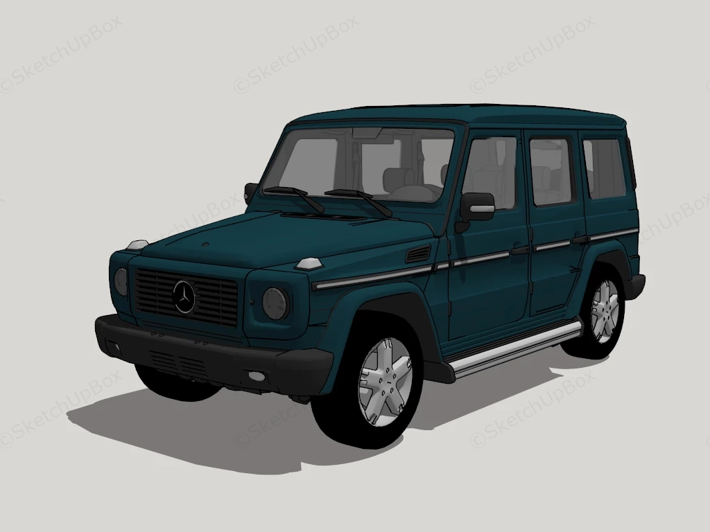 Mercedes Benz G500 sketchup model preview - SketchupBox