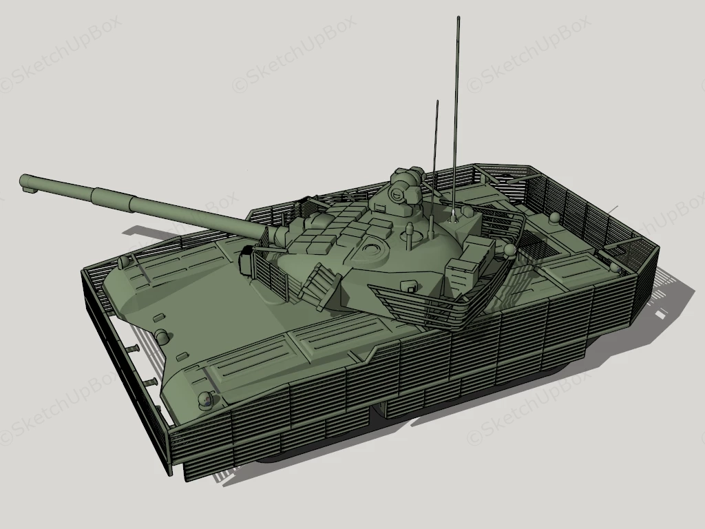 Self Propelled Artillery sketchup model preview - SketchupBox