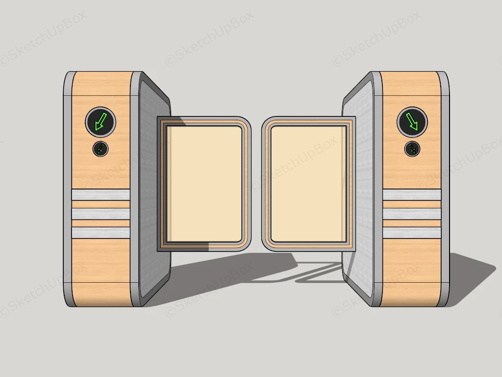 Turnstile Gate Design sketchup model preview - SketchupBox