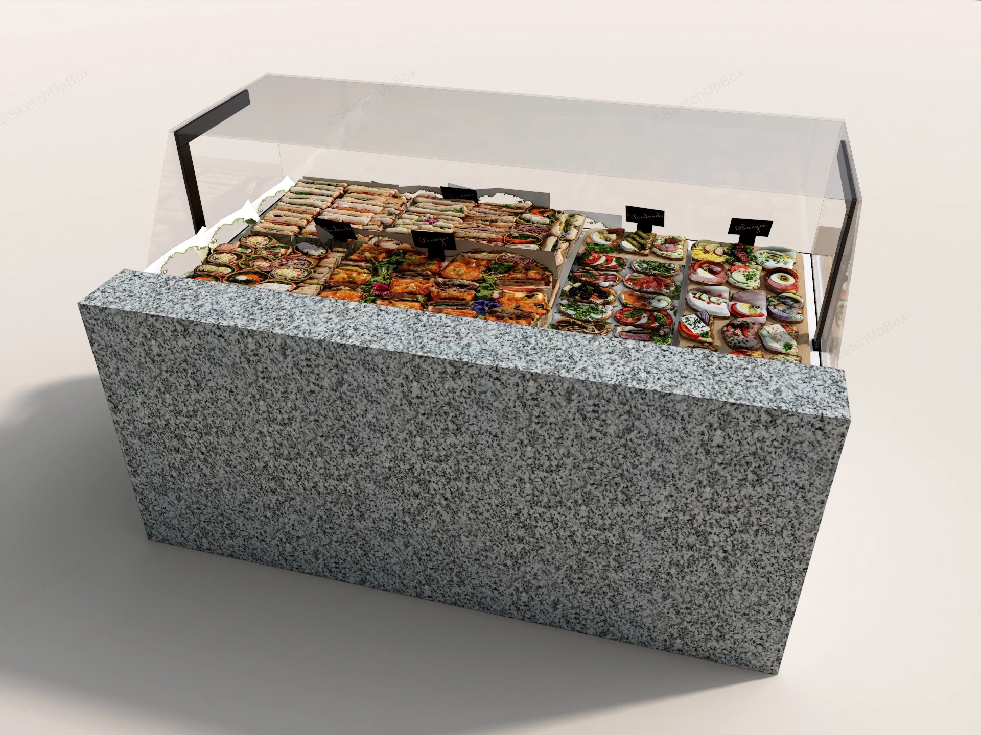 Delicatessen Display Stand sketchup model preview - SketchupBox