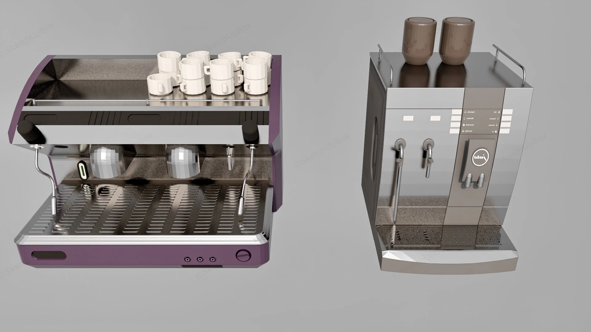 Commercial Coffee Machines sketchup model preview - SketchupBox