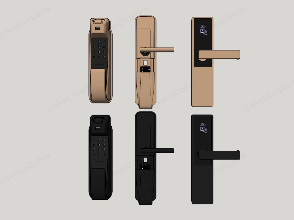 Keyless Entry Door Locks sketchup model preview - SketchupBox