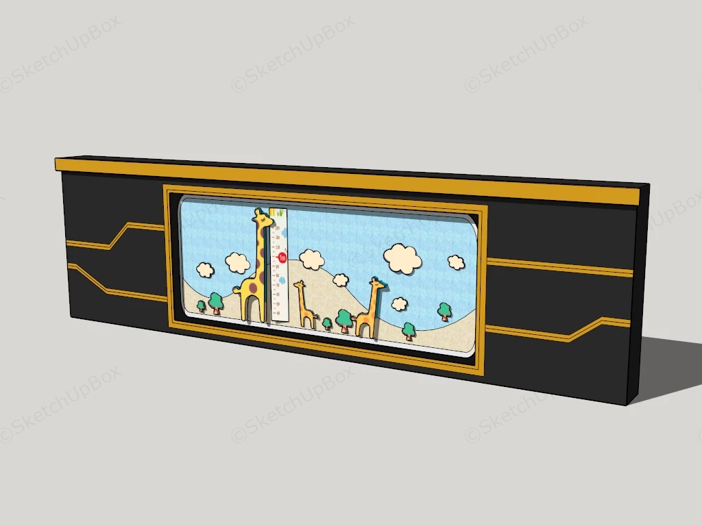 Playground Wall Art sketchup model preview - SketchupBox