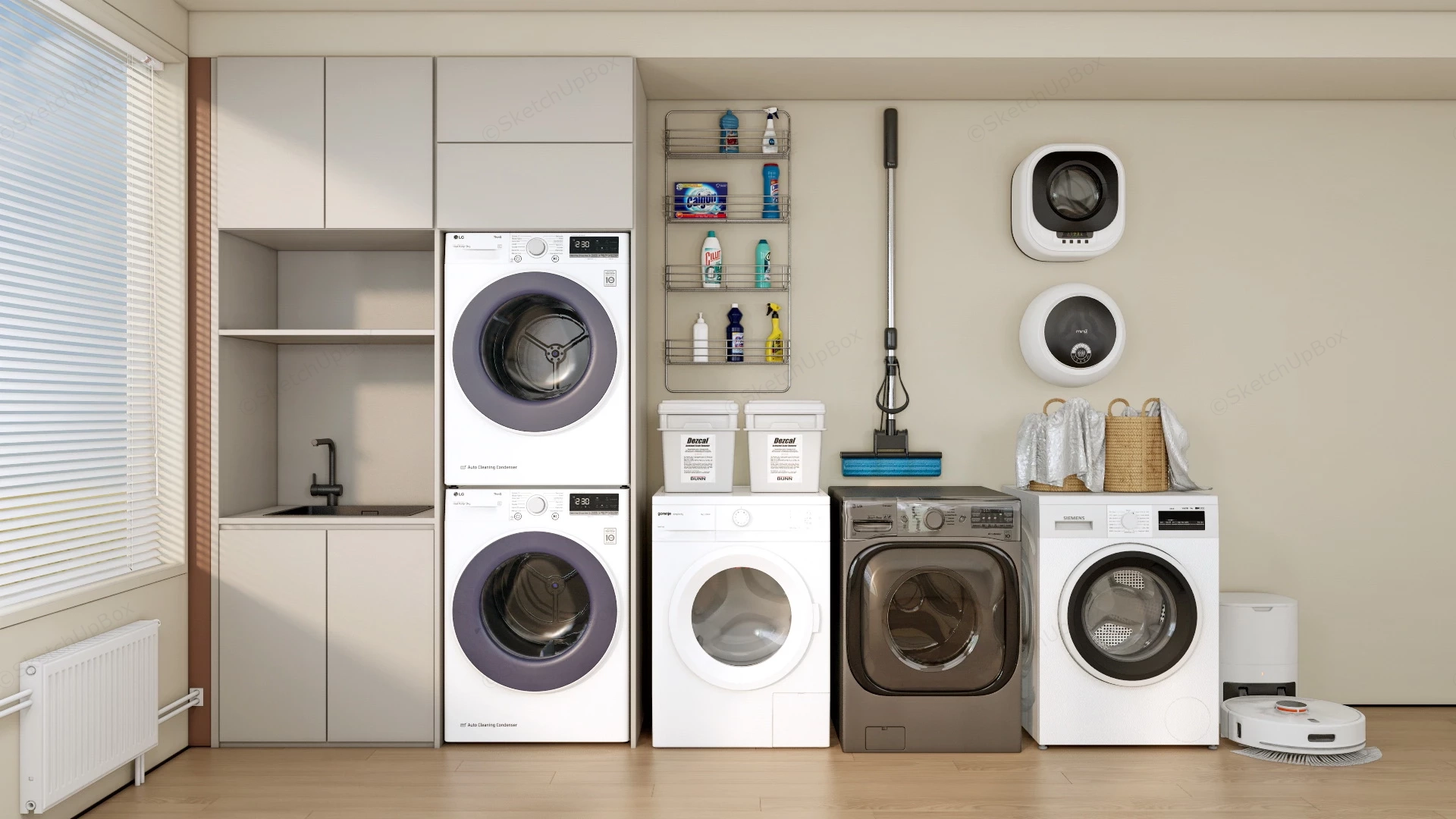 Utility Room Design Idea sketchup model preview - SketchupBox