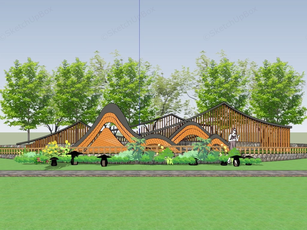 Park Sculpture Art Installation sketchup model preview - SketchupBox