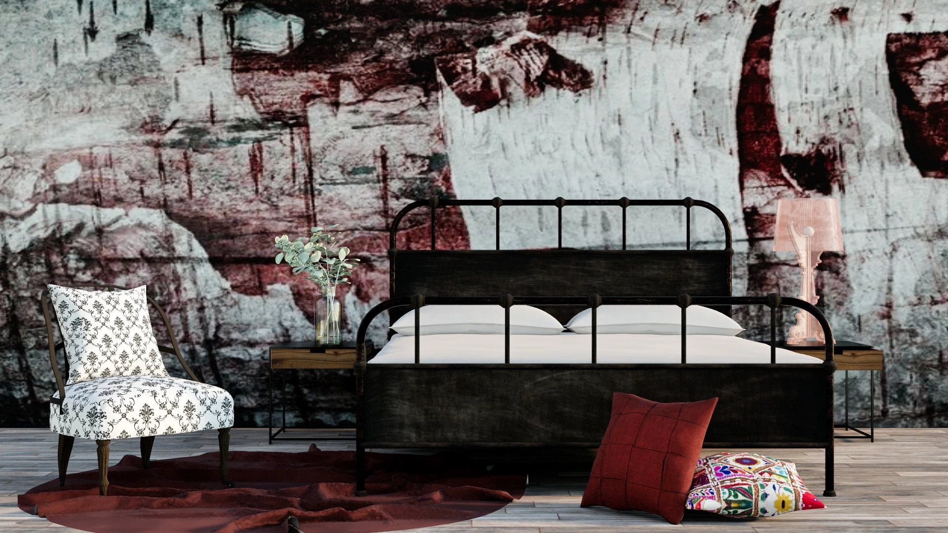 Horror Bedroom sketchup model preview - SketchupBox