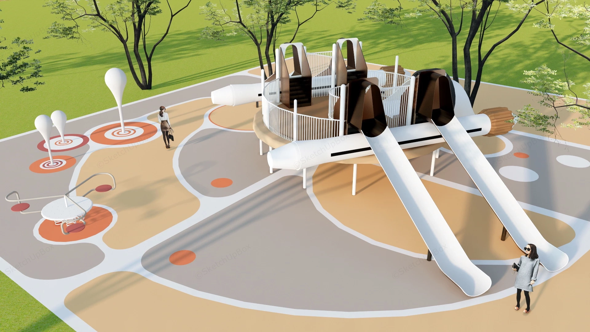 Toddler Playground Equipment sketchup model preview - SketchupBox