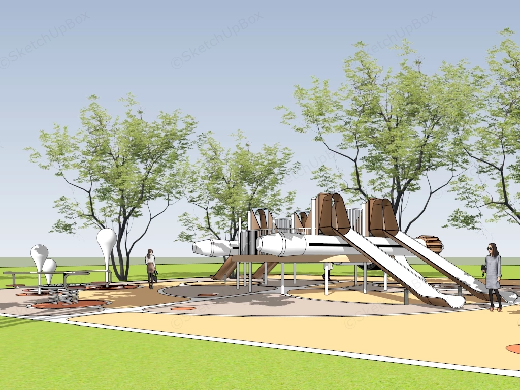Toddler Playground Equipment sketchup model preview - SketchupBox