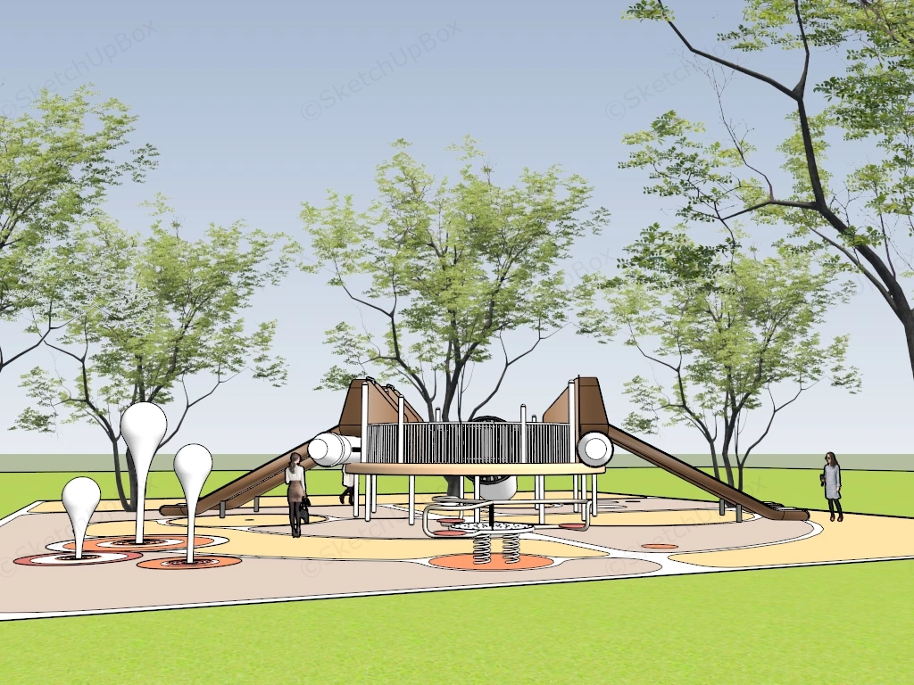 Toddler Playground Equipment sketchup model preview - SketchupBox