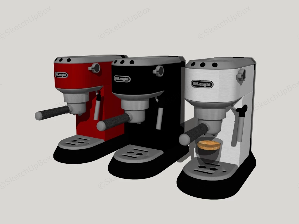 DeLonghi Coffee Machines sketchup model preview - SketchupBox