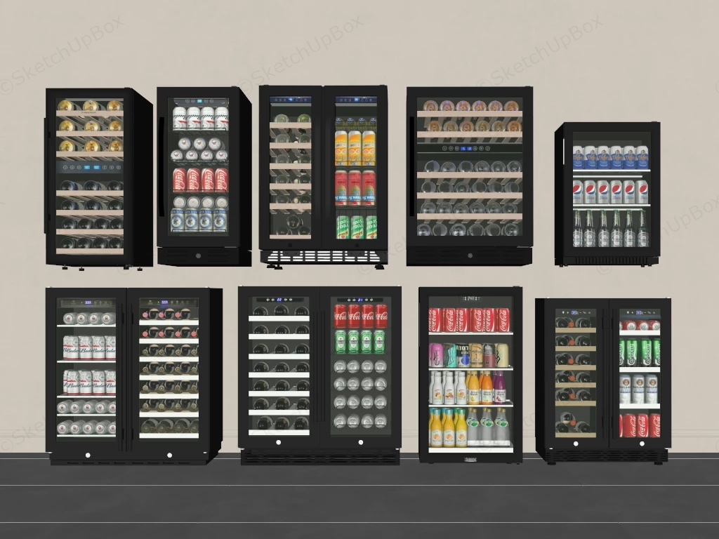 Undercounter Beverage Cooler sketchup model preview - SketchupBox