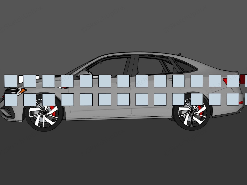 Volkswagen Jetta GLI sketchup model preview - SketchupBox