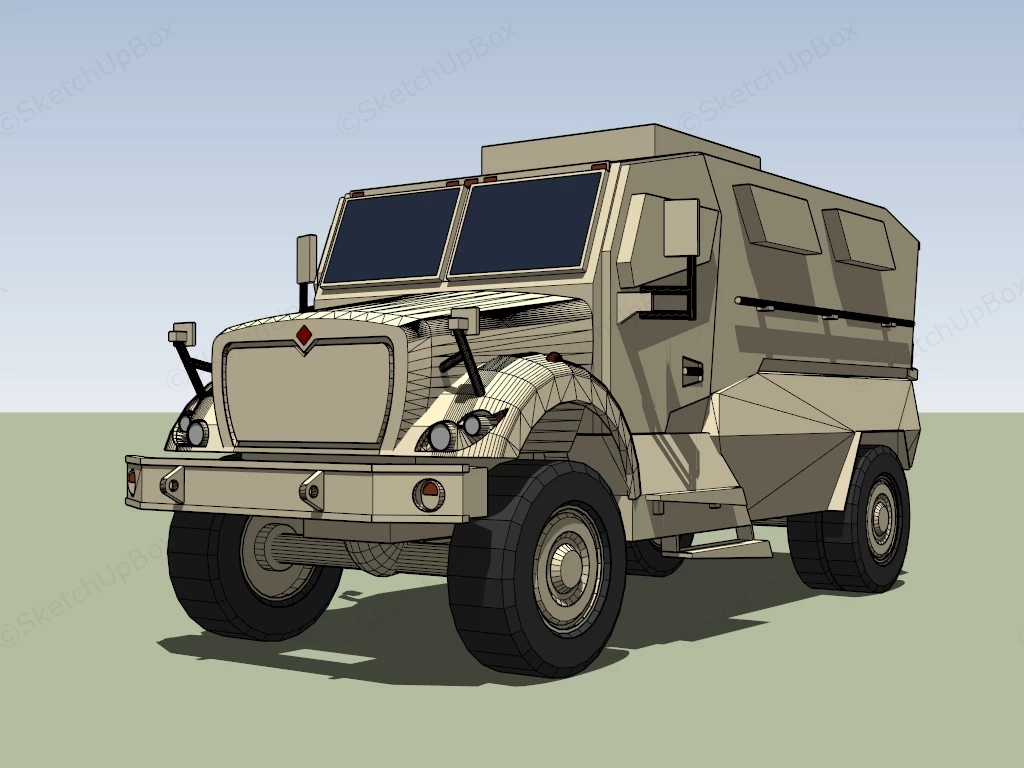 Armored Combat Vehicle sketchup model preview - SketchupBox