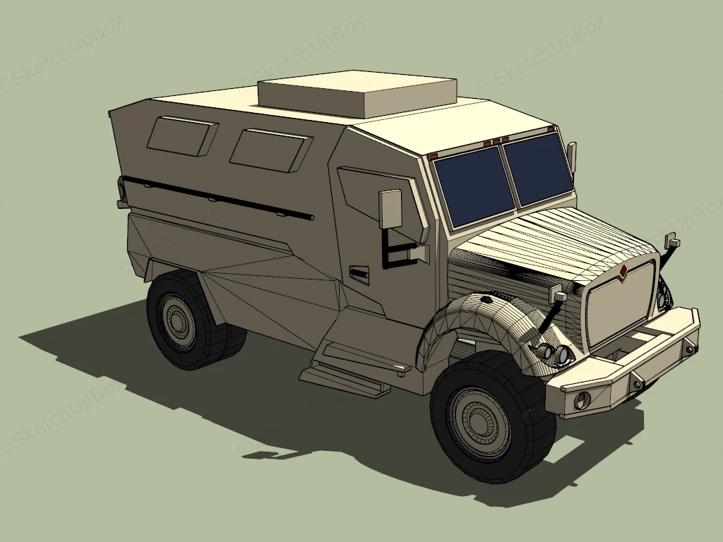 Armored Combat Vehicle sketchup model preview - SketchupBox