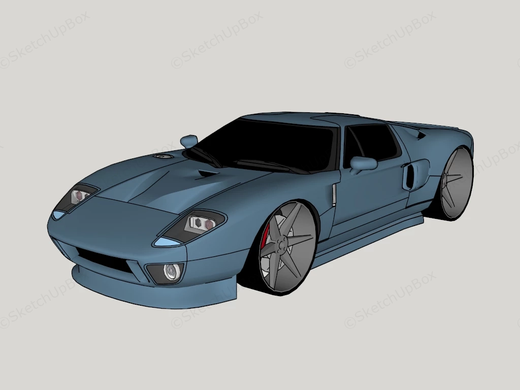 Luxury Sports Car sketchup model preview - SketchupBox