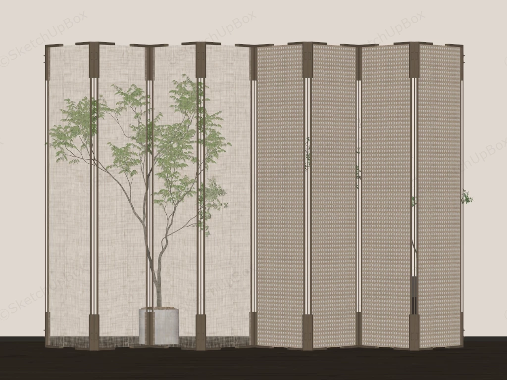 Privacy Screen Room Dividers sketchup model preview - SketchupBox