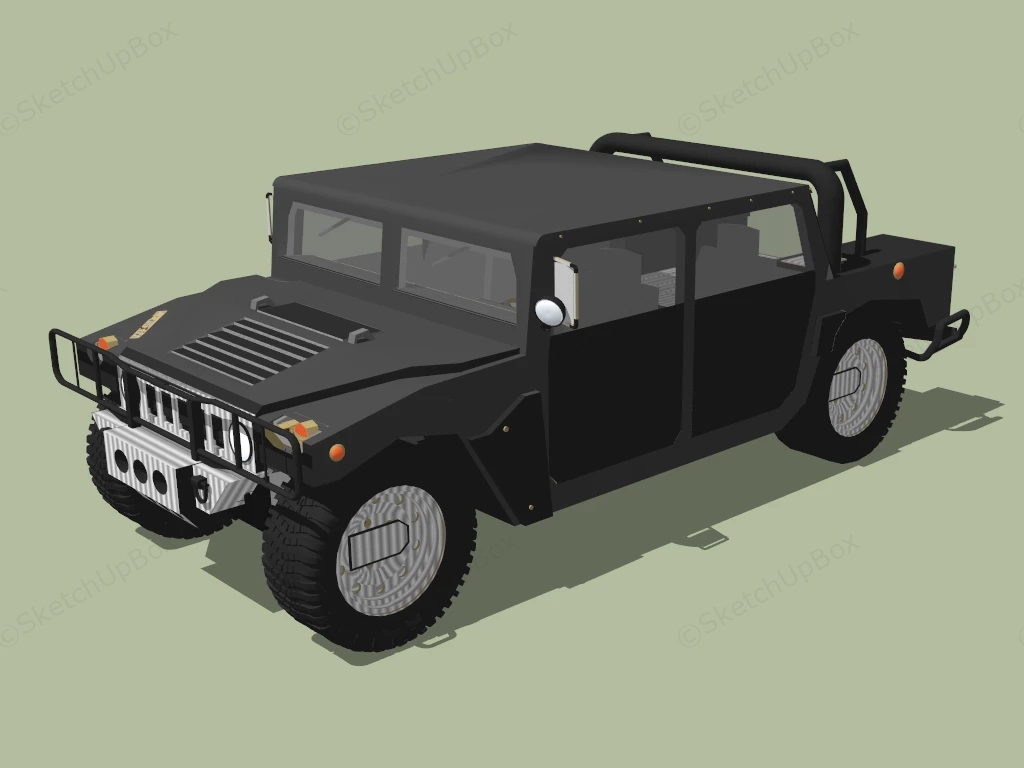 Hummer H1 Alpha sketchup model preview - SketchupBox