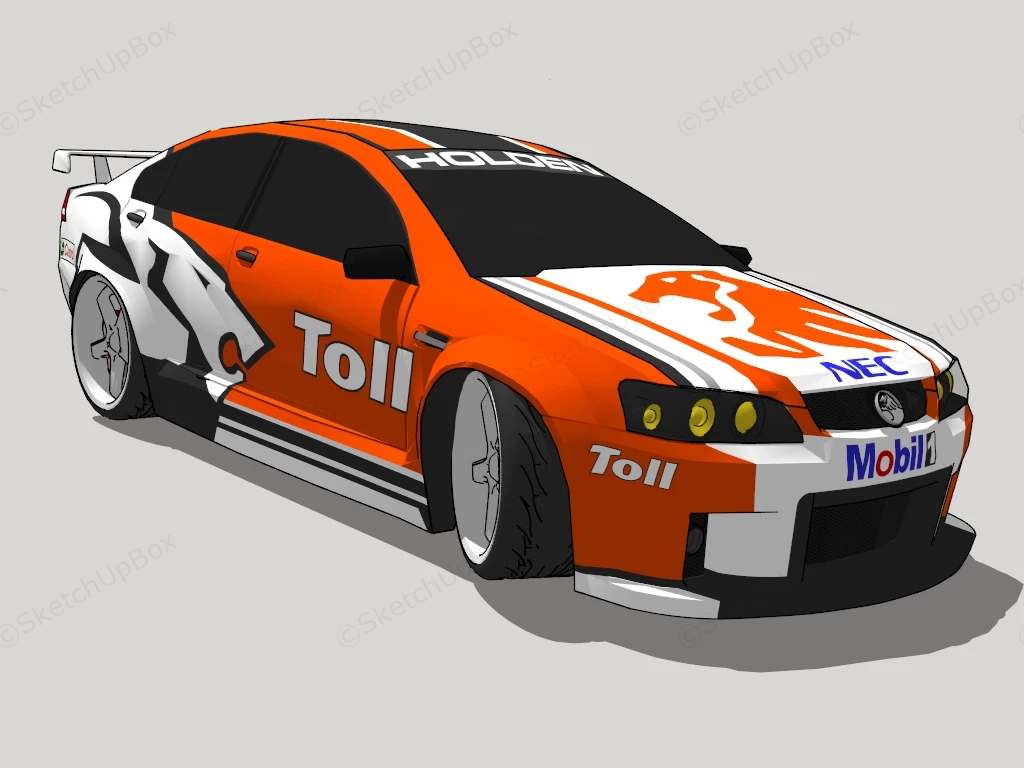 Holden Commodore VE V8 Supercar sketchup model preview - SketchupBox