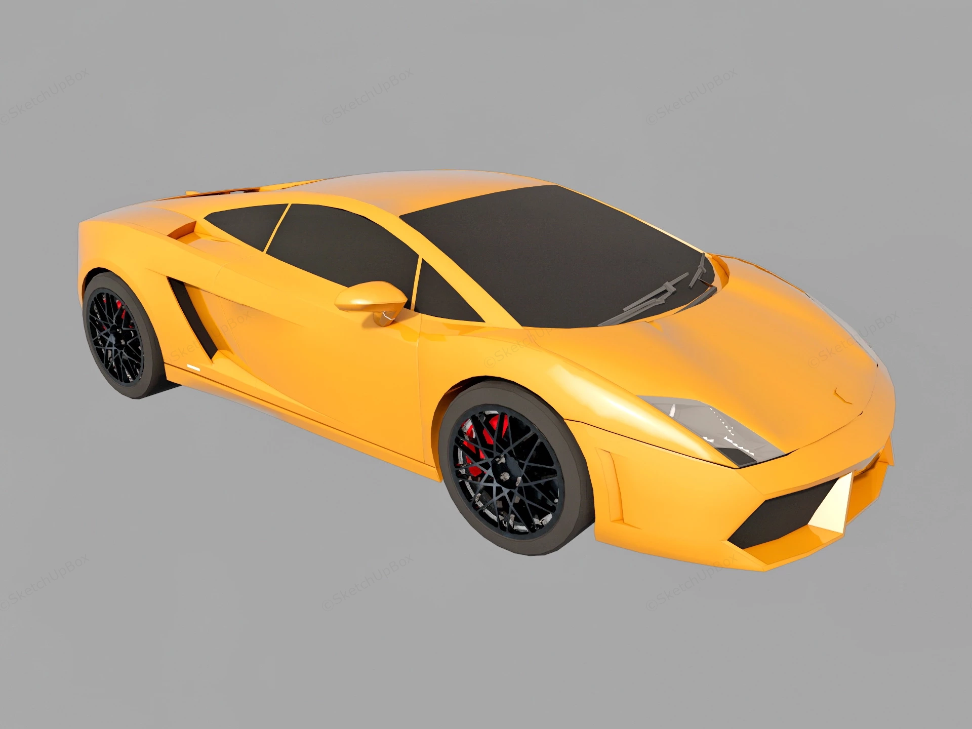 2008 Lamborghini Gallardo sketchup model preview - SketchupBox