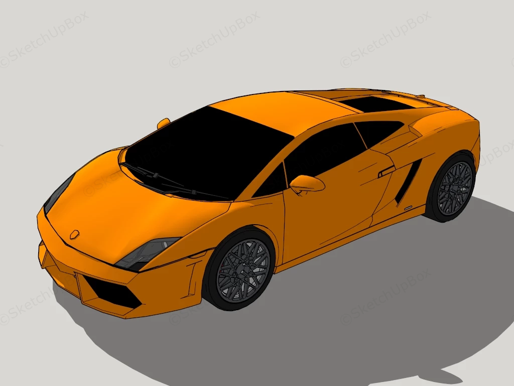 2008 Lamborghini Gallardo sketchup model preview - SketchupBox
