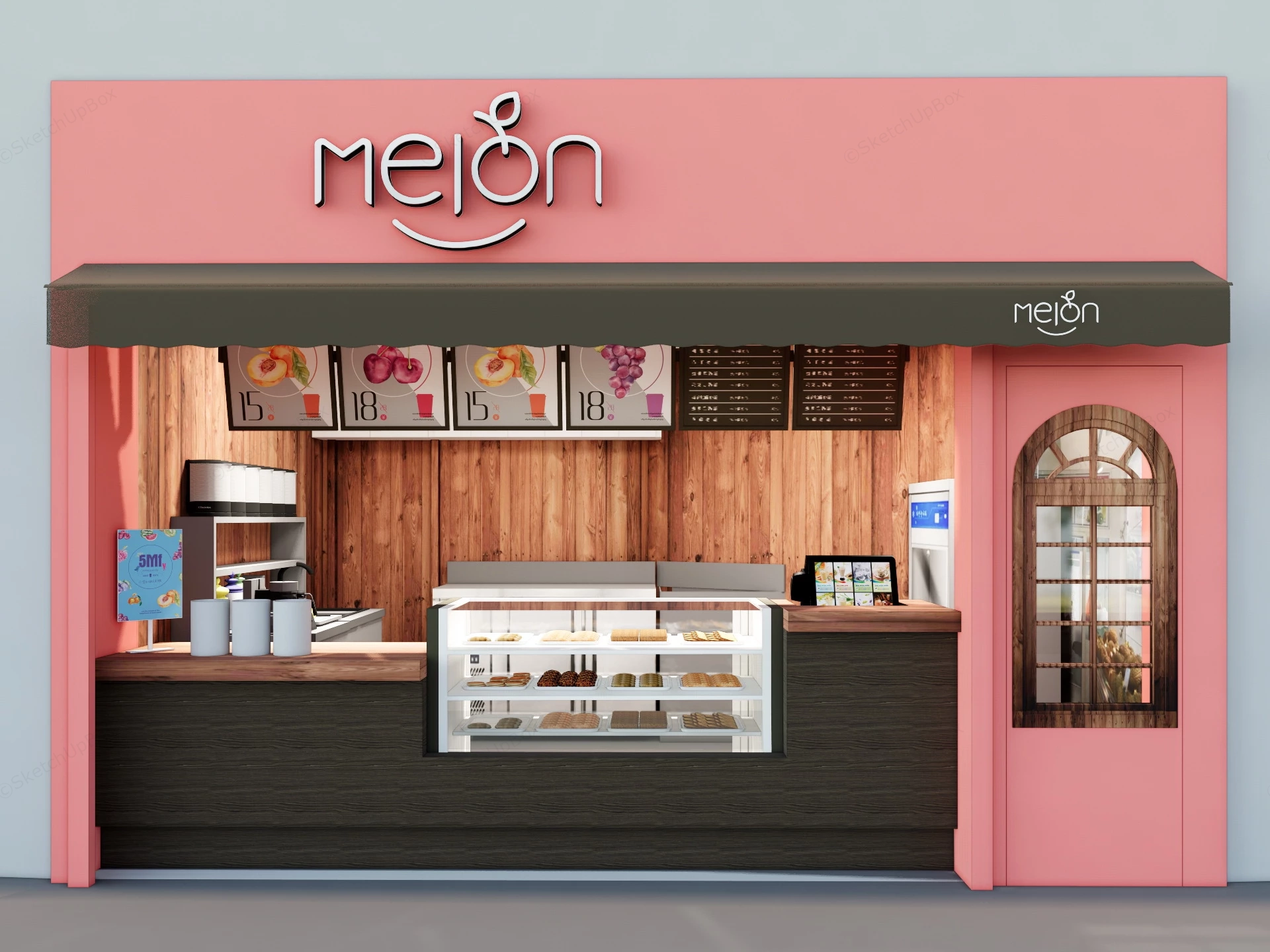 Fruit Juice Kiosk sketchup model preview - SketchupBox