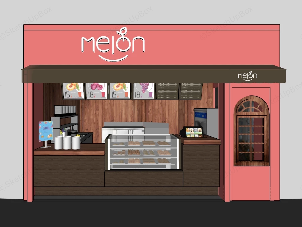 Fruit Juice Kiosk sketchup model preview - SketchupBox
