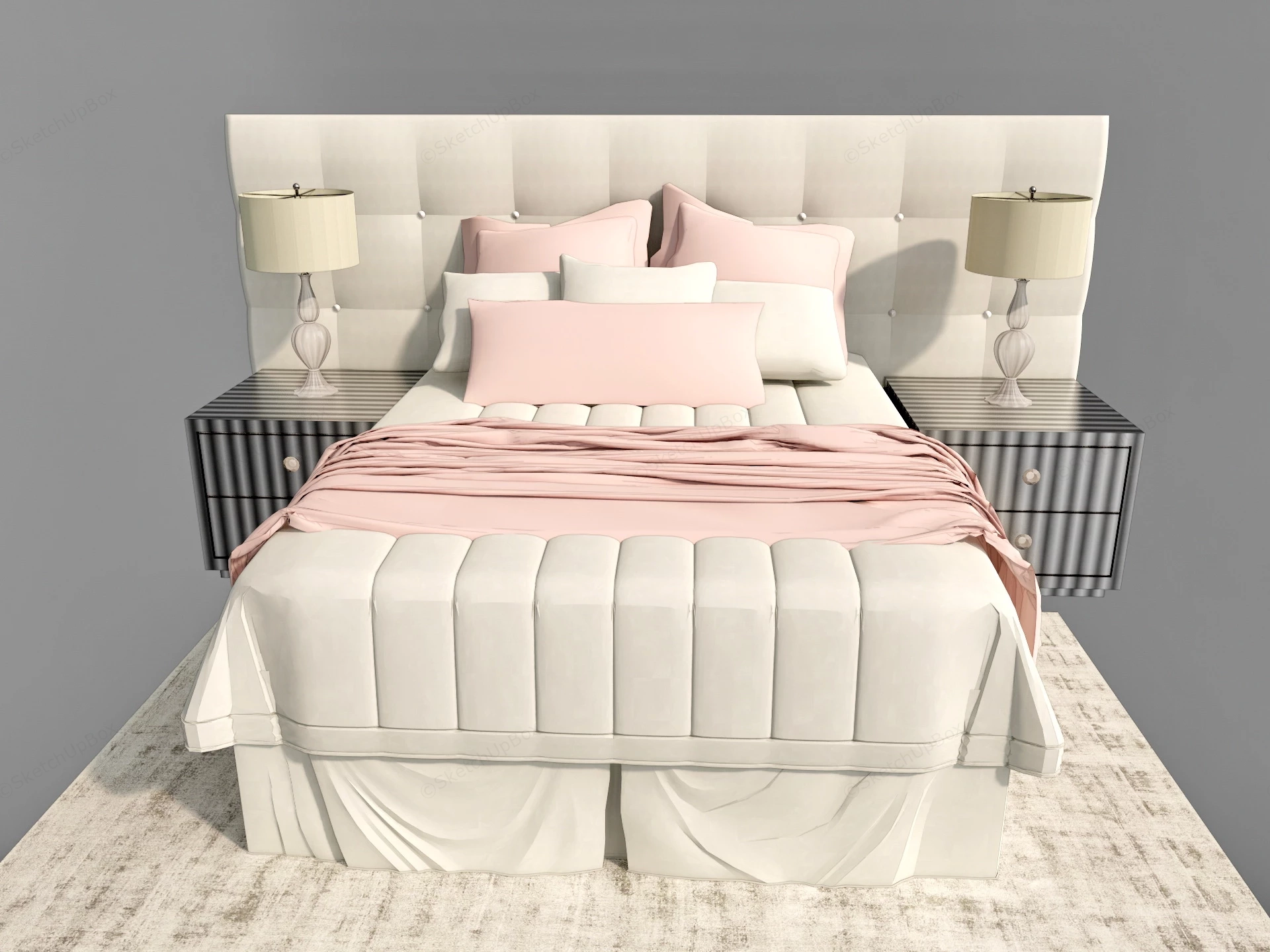 Elegant Bedroom Sets sketchup model preview - SketchupBox